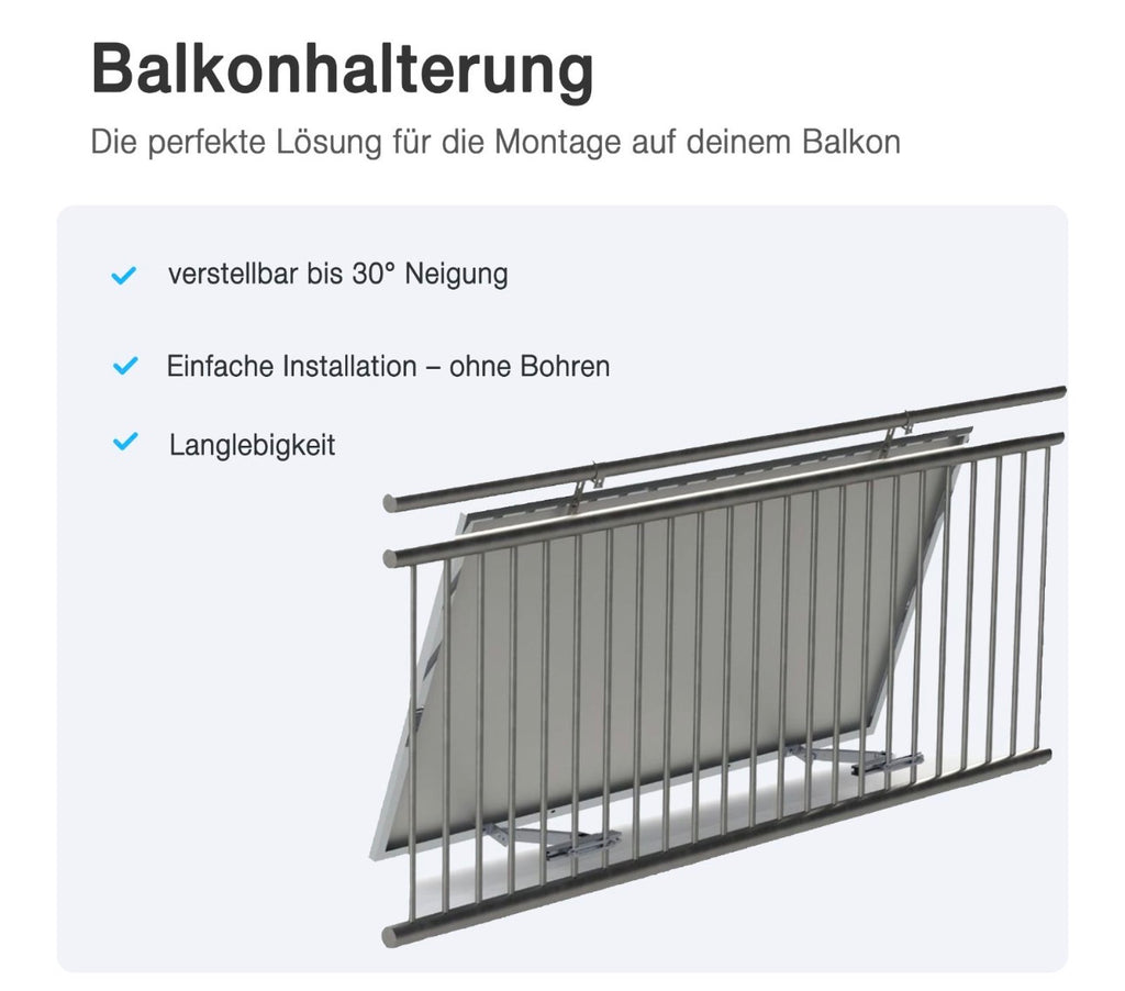 Balkonkraftwerk 820 W – Komplettset für deine eigene Solarenergie