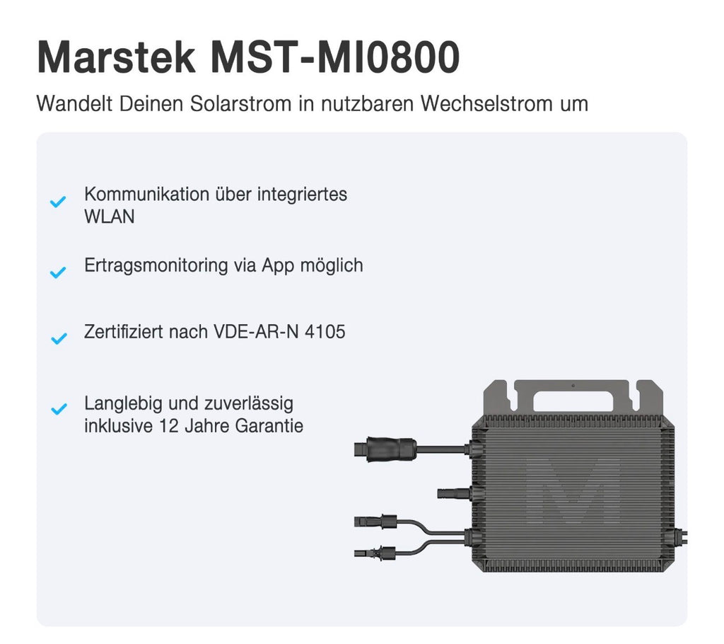 Balkonkraftwerk 820 W – Komplettset für deine eigene Solarenergie