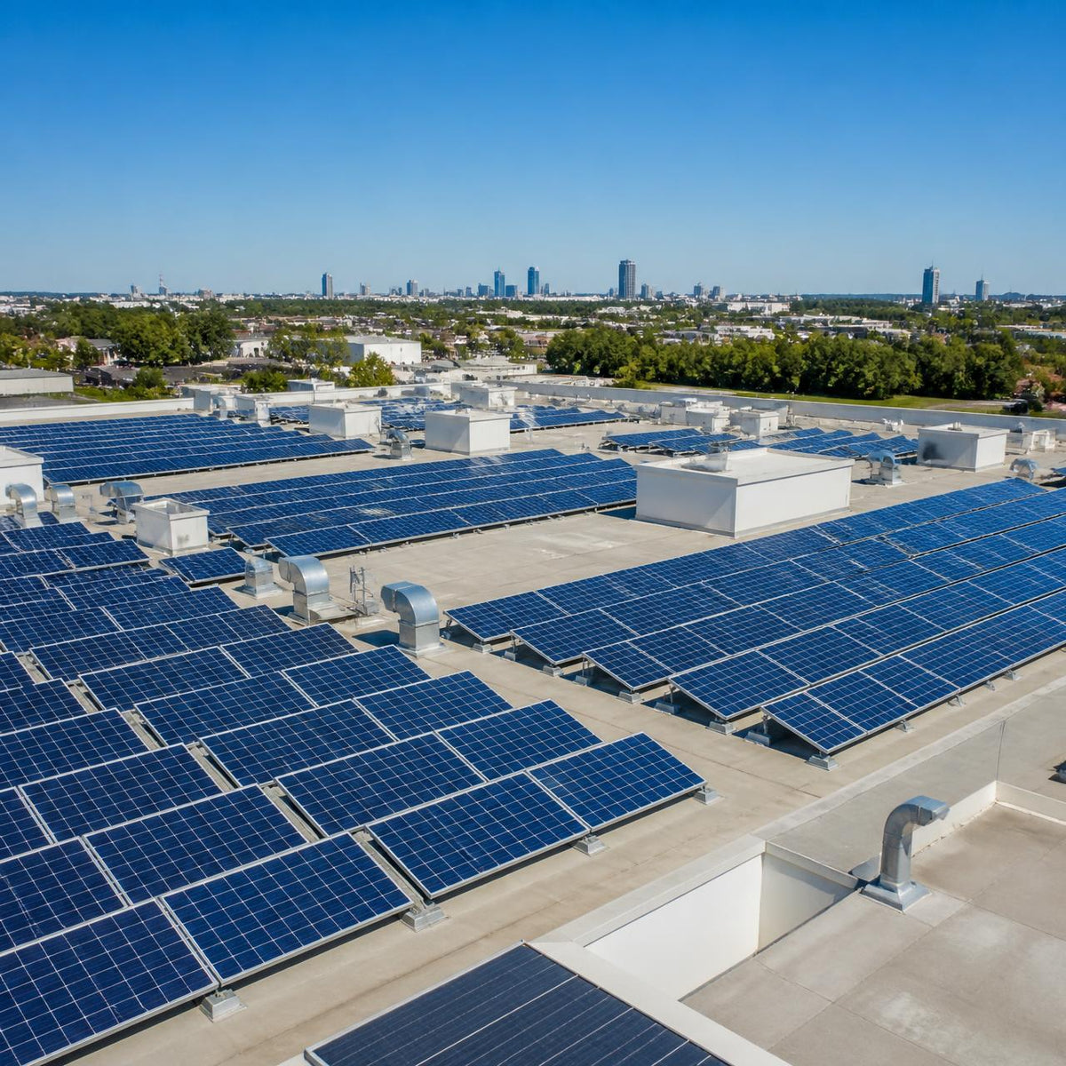 Solarmodule des Carports