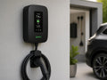 Schwarze BHPW Wallbox mit Display