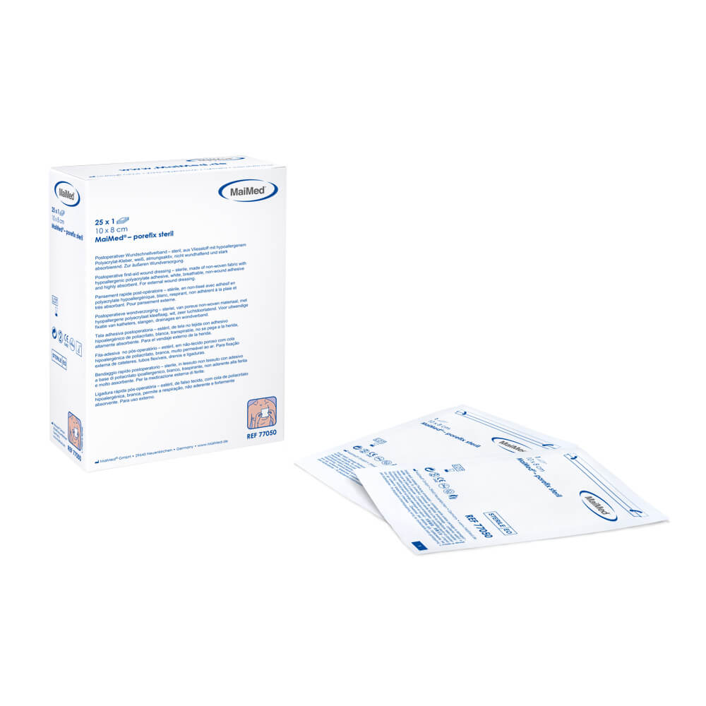 MaiMed® – porefix steril - Pflaster - weiß - 25x1 Stück